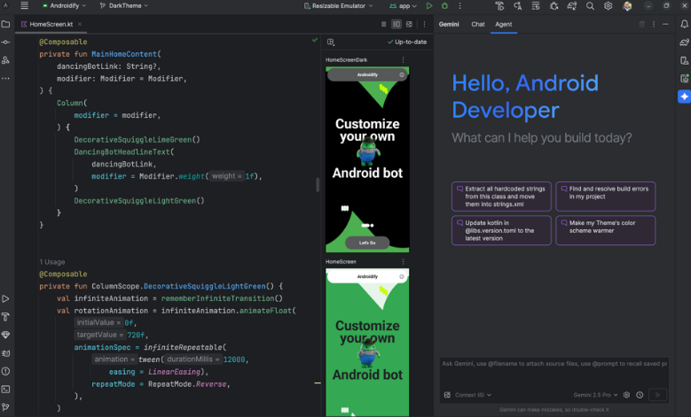 Android Studio tooling preview